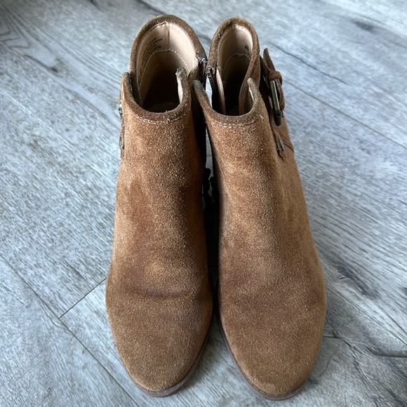 Franco Sarto Cognac Suede Boots 6 - Picture 3 of 11